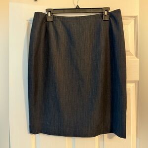 Kasper Dark Blue Pencil Skirt